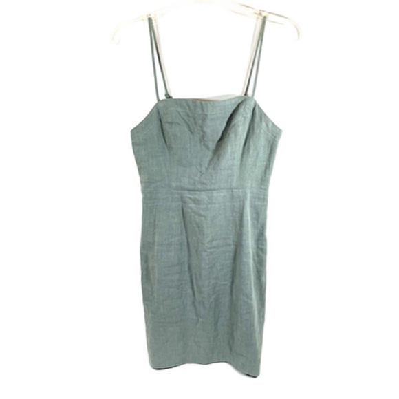 Astr Dresses & Skirts - ASTR Green Sleeveless Strappy Linen Smocked Back Mini Dress Size S